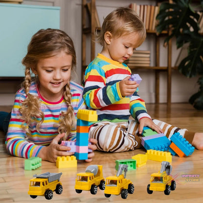 Mini Construction Toy Construction Truck Toys Construction Vehicles Alloy Truck Head, Excavator Digger Bulldozer Crane Toy For Boy Girl Toddler Gifts - infinityexculsivestore.com