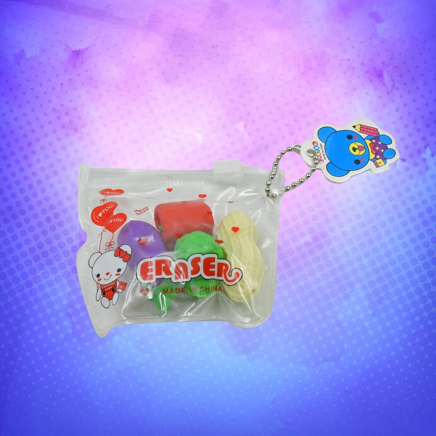 Mini Cute Vegetable & Fruit Erasers (4 Pc): Pencil Rubbers for Kids - infinityexculsivestore.com