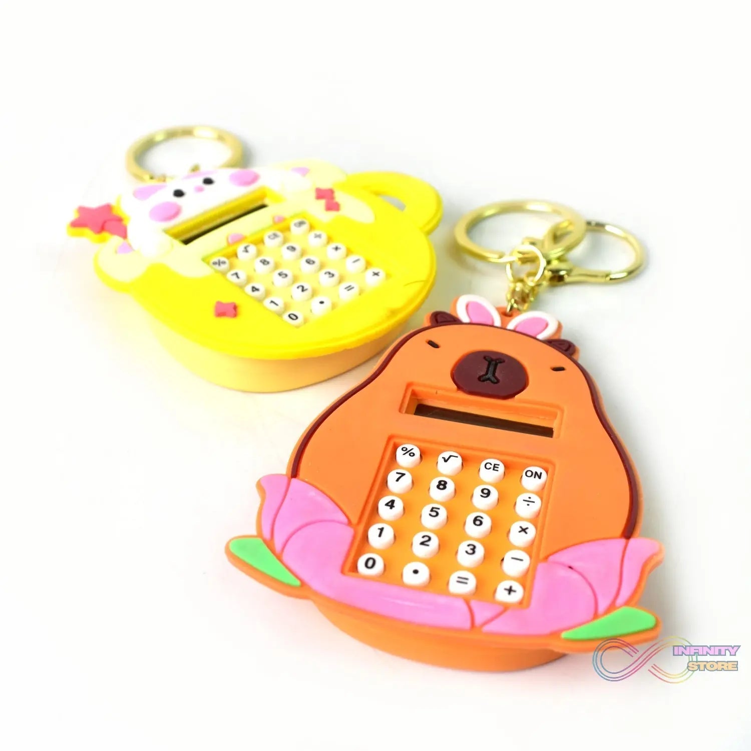 Mini Digital calculator Keychain (1 pc / Mix Design) - infinityexculsivestore.com