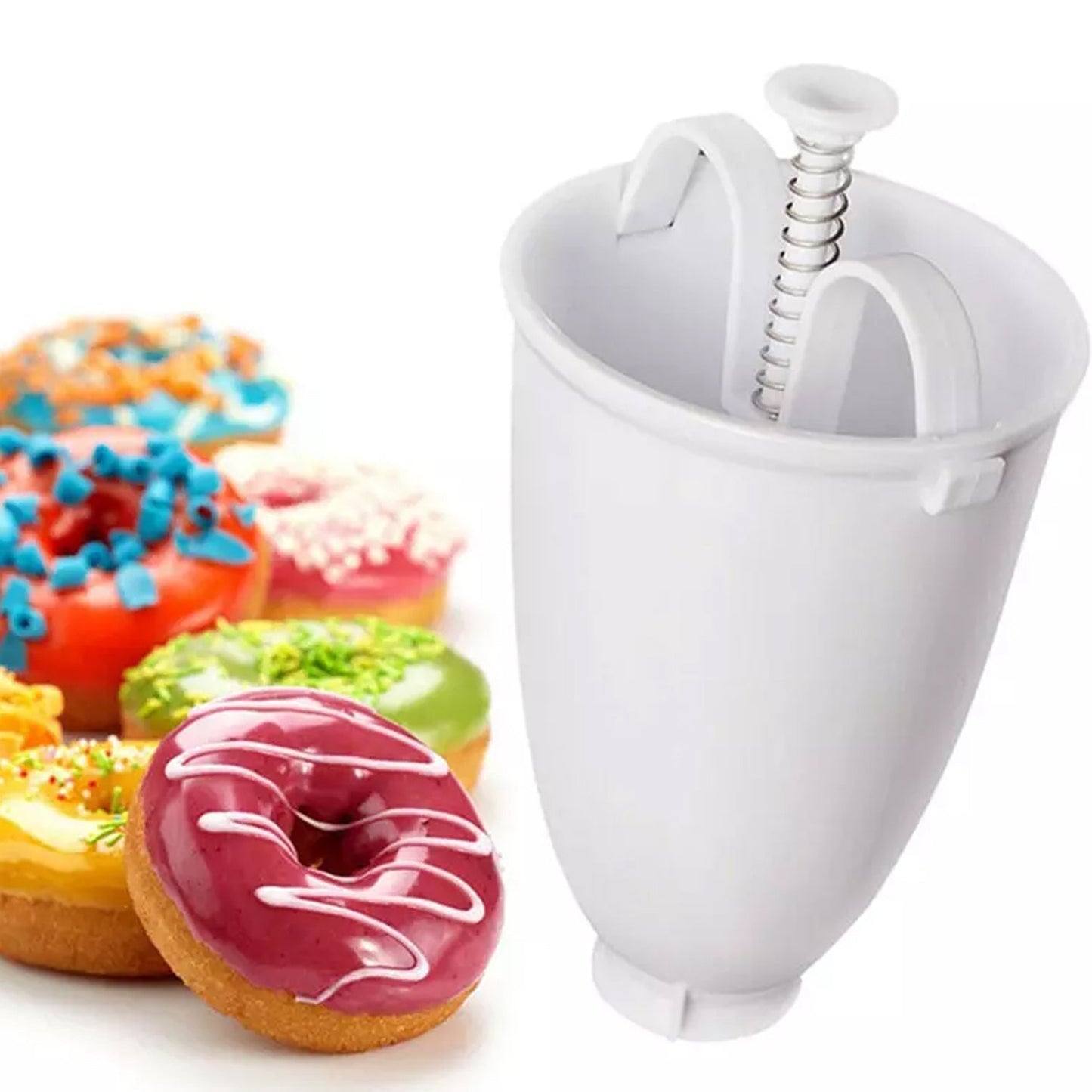 Mini Donut & Medu Vada Maker Dispenser - Plastic - infinityexculsivestore.com