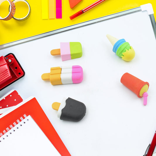 Mini Eraser Set for Kids (5 Pieces) - Fun Designs, Party Favors, School Prizes - infinityexculsivestore.com