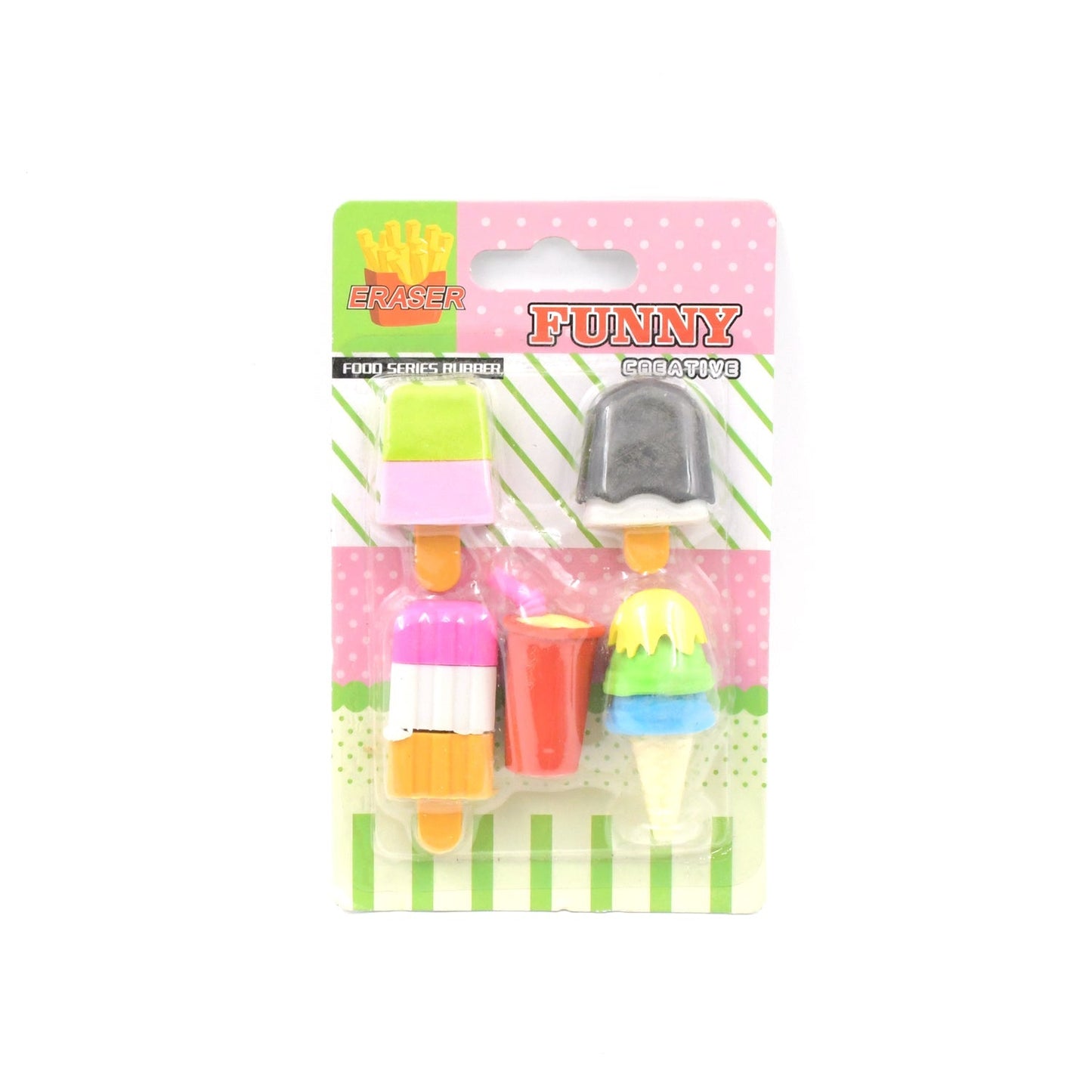 Mini Eraser Set for Kids (5 Pieces) - Fun Designs, Party Favors, School Prizes - infinityexculsivestore.com