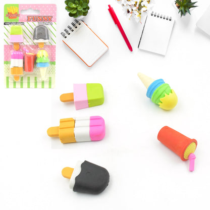 Mini Eraser Set for Kids (5 Pieces) - Fun Designs, Party Favors, School Prizes - infinityexculsivestore.com