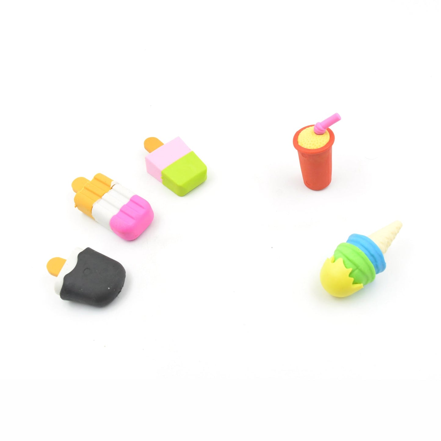 Mini Eraser Set for Kids (5 Pieces) - Fun Designs, Party Favors, School Prizes - infinityexculsivestore.com