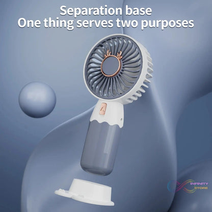 Mini Fan Rechargeable Table Fan Handheld Fan USB Fan Desk Fan Cooling Fan For Home , Office , Car, & Multi Use Fan (Battery Not Include) - infinityexculsivestore.com