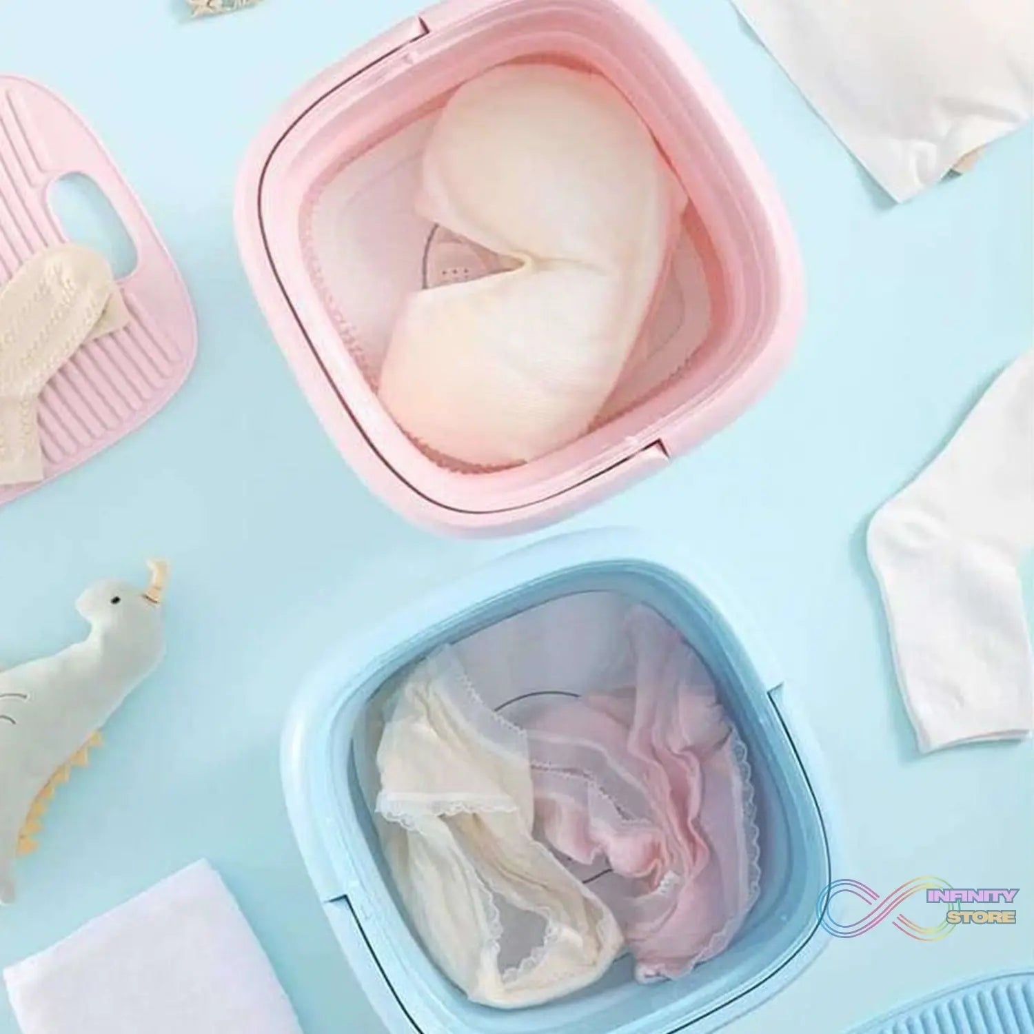 Mini Foldable Washing Machine - infinityexculsivestore.com
