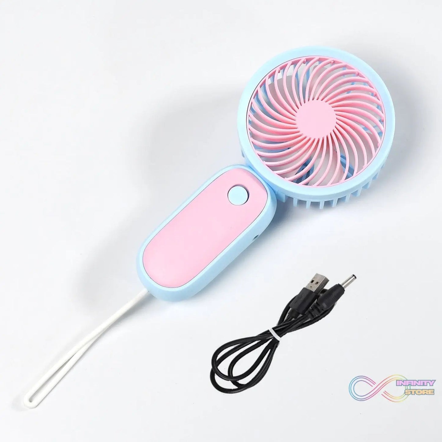 Mini Handheld Fan Portable Rechargeable Mini Fan Easy to Carry, for Home, Office, Travel and Outdoor Use (Battery Not Include) - infinityexculsivestore.com