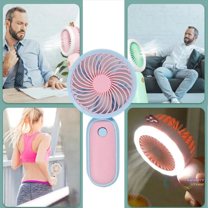 Mini Handheld Fan Portable Rechargeable Mini Fan Easy to Carry, for Home, Office, Travel and Outdoor Use (Battery Not Include) - infinityexculsivestore.com