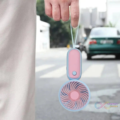 Mini Handheld Fan Portable Rechargeable Mini Fan Easy to Carry, for Home, Office, Travel and Outdoor Use (Battery Not Include) - infinityexculsivestore.com