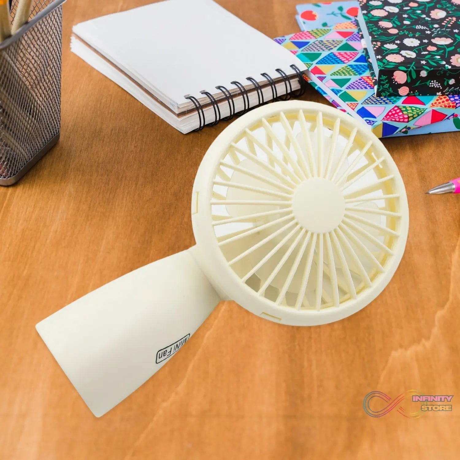 Mini Handheld Fan, Portable Rechargeable Mini Fan, Portable Easy to Carry, for Home, Office, Travel and Outdoor Use (1 Pc) - infinityexculsivestore.com