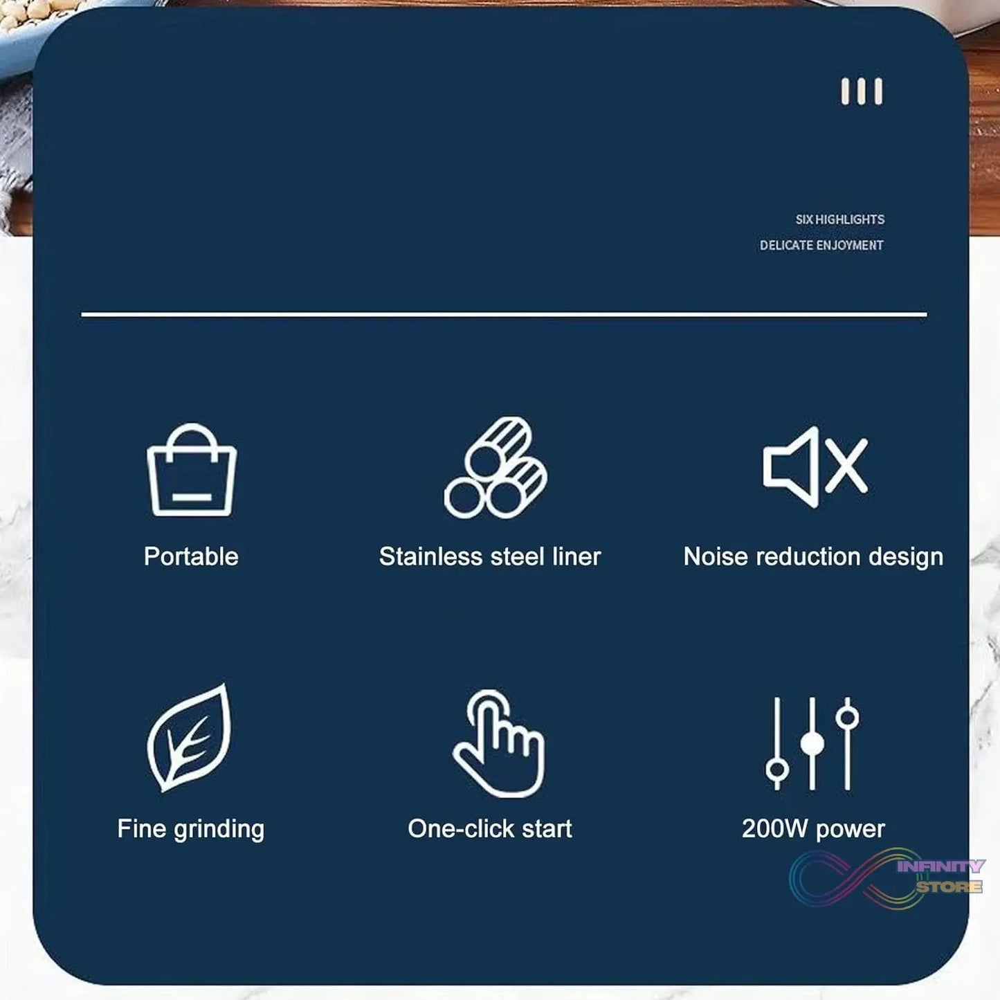 Mini Mixer, Small Blander, powerful Mini Grinder, Electric Coffee Bean Grinder Machine Portable Grinder for Home and Office 1.5L Capacity, 200w (2 Blade Grinder) - infinityexculsivestore.com