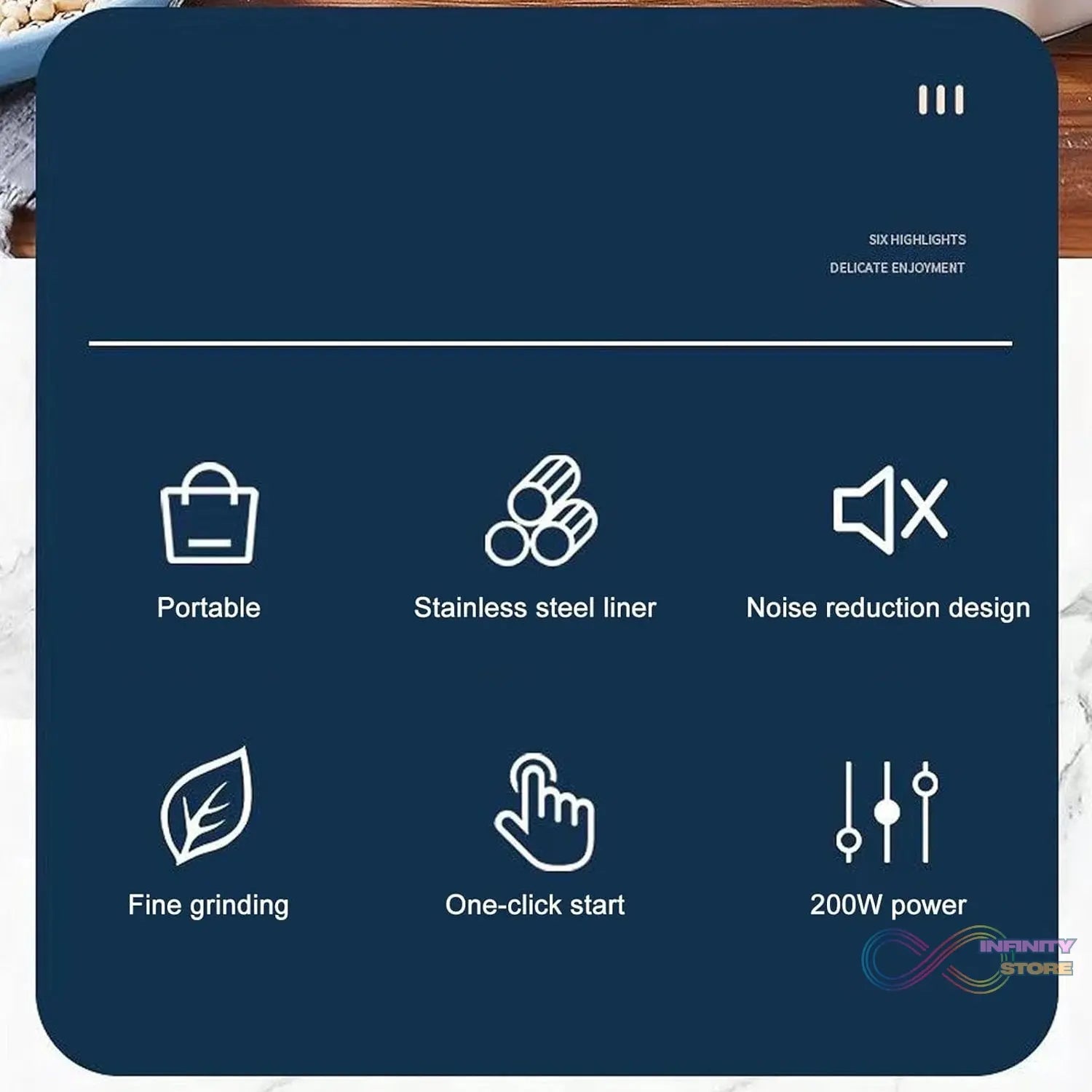 Mini Mixer, Small Blander, powerful Mini Grinder, Electric Coffee Bean Grinder Machine Portable Grinder for Home and Office 1.5L Capacity, 200w (2 Blade Grinder) - infinityexculsivestore.com