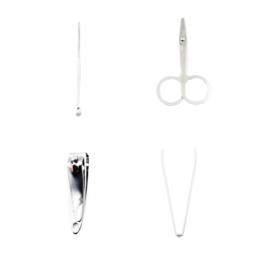 Mini Nail Clipper Set Beauty Nail Tool Set Multifunctional Beauty Set With Plastic Storage Case, (4 Pc Set) - infinityexculsivestore.com