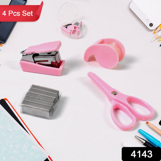 Mini Office Stationery Set (4 Pcs Set) - infinityexculsivestore.com