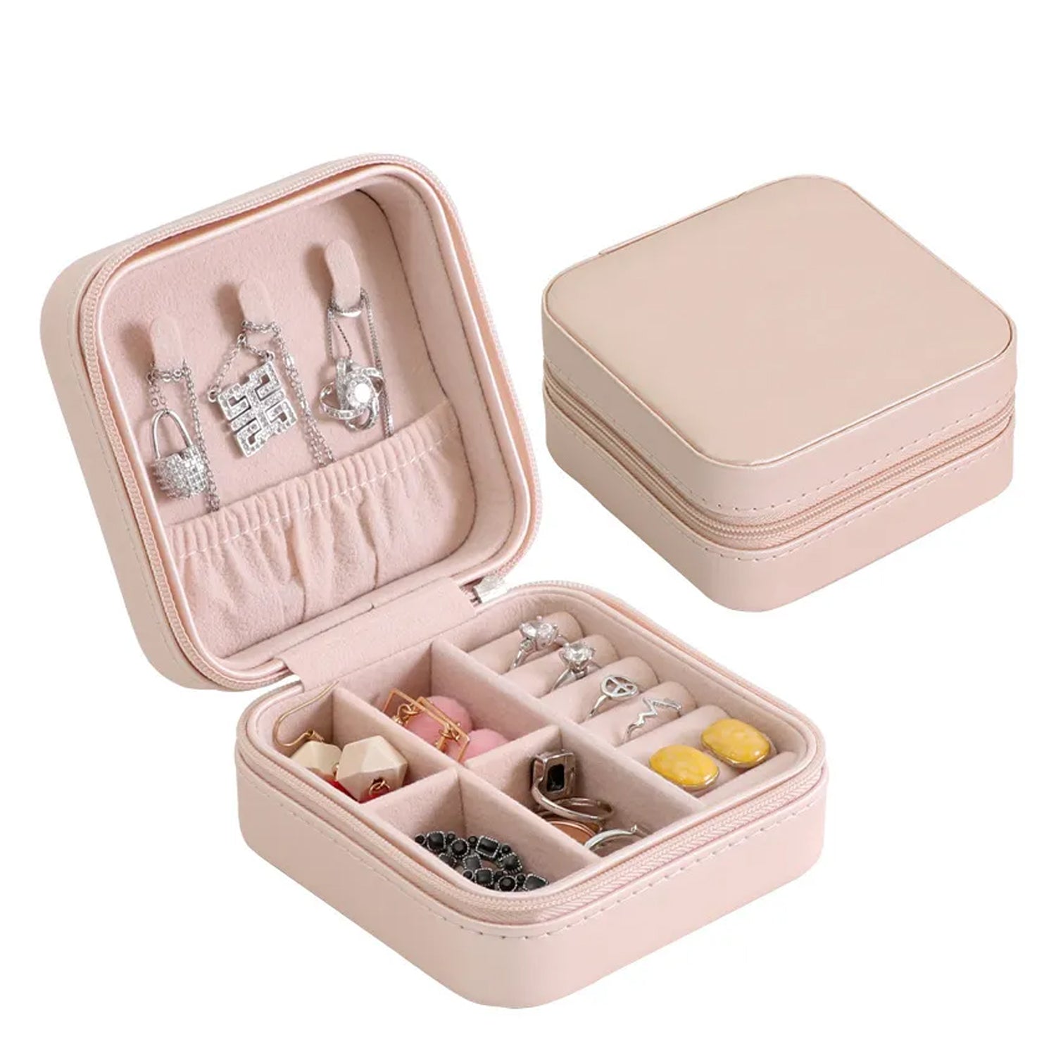 Mini PU Leather jewellery Box for Travel & Storage - infinityexculsivestore.com