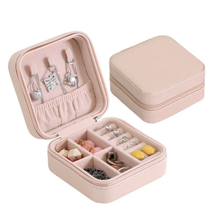 Mini PU Leather jewellery Box for Travel & Storage - infinityexculsivestore.com