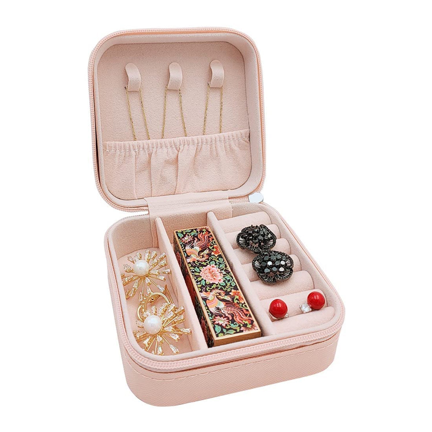 Mini PU Leather jewellery Box for Travel & Storage - infinityexculsivestore.com