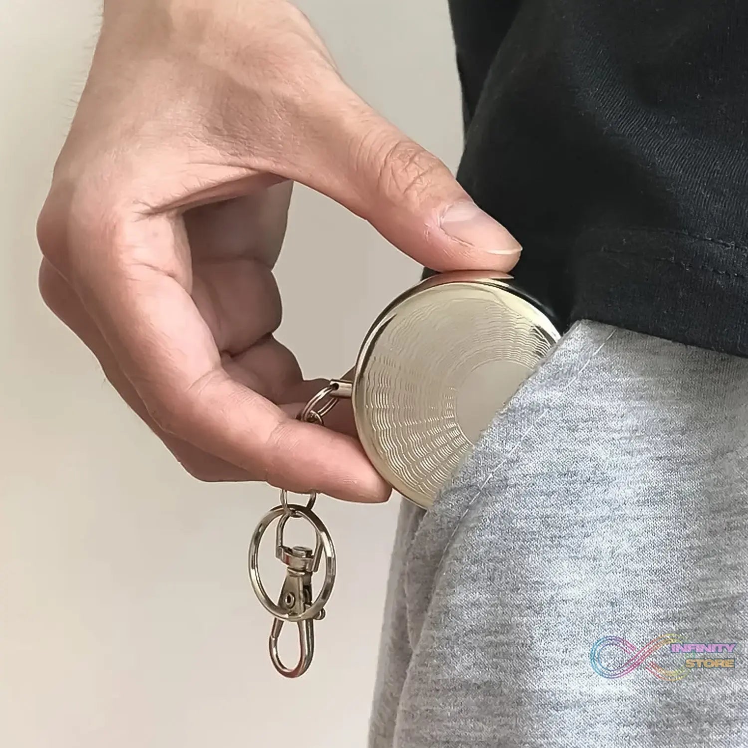 Mini Pocket SS Ashtray with keyring (1pc) - infinityexculsivestore.com