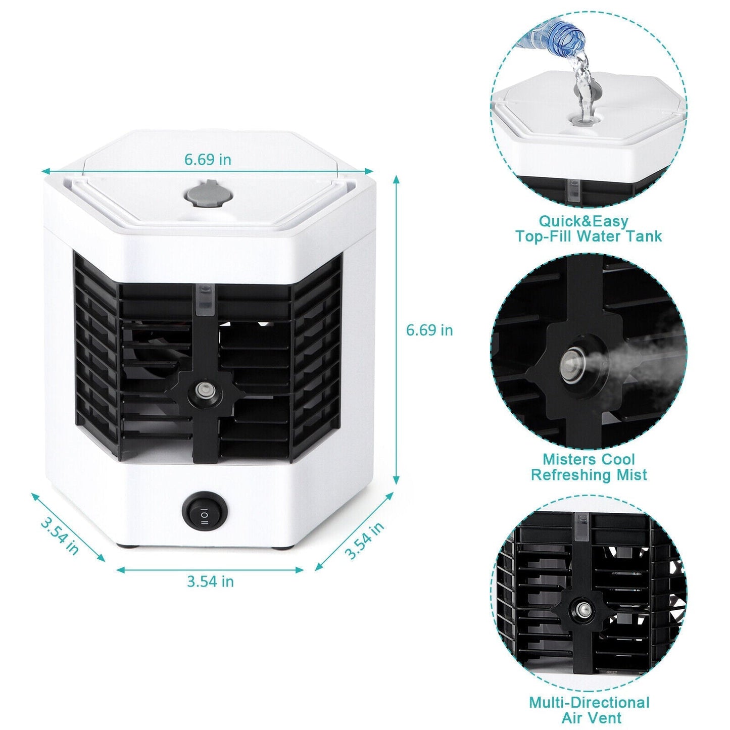 Mini Portable Arctic Air Cooler & Humidifier - infinityexculsivestore.com