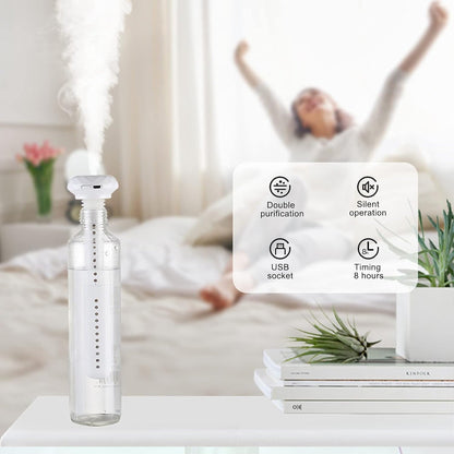 Mini Portable Humidifier for Car, Personal USB Powered Bedroom Quiet Humidified Ultrasonic Cool Mist Humidifier Plants, Car, Travel, Office, Hotel (1 Pc) - infinityexculsivestore.com