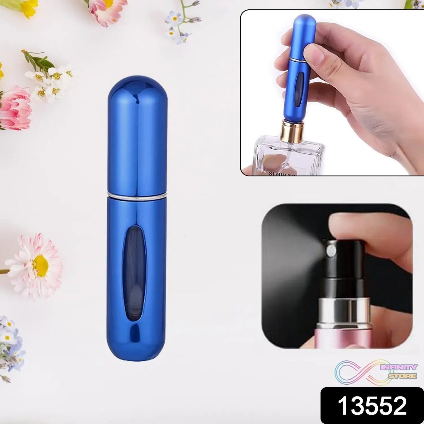 Mini Portable Perfume Empty Spray Bottle (1 Pc / Mix Color) - infinityexculsivestore.com