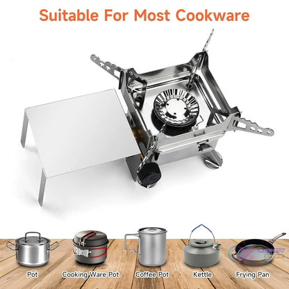Mini Portable Square Camping Stove (1 Pc) - infinityexculsivestore.com