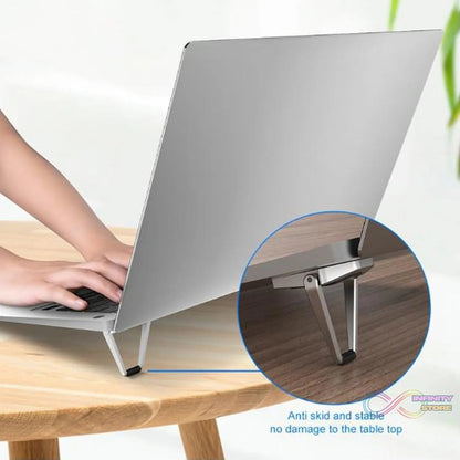 Mini Premium Metal Folding Portable Stand Compatible with Every Laptop, Keyboard and Tablet - infinityexculsivestore.com