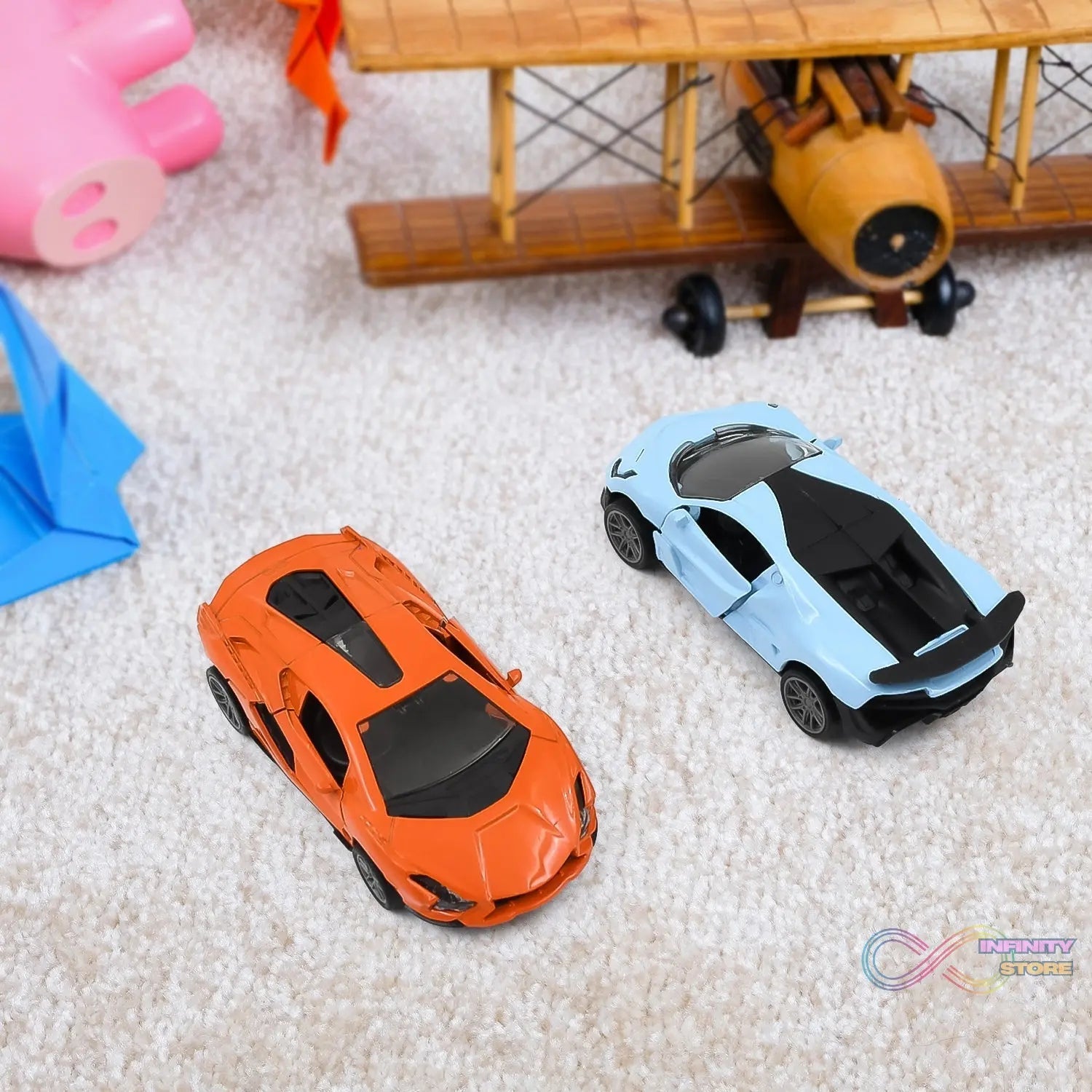 Mini Pull Back Car Widely Used By Kids (1 Pc / Mix Color / Design) - infinityexculsivestore.com