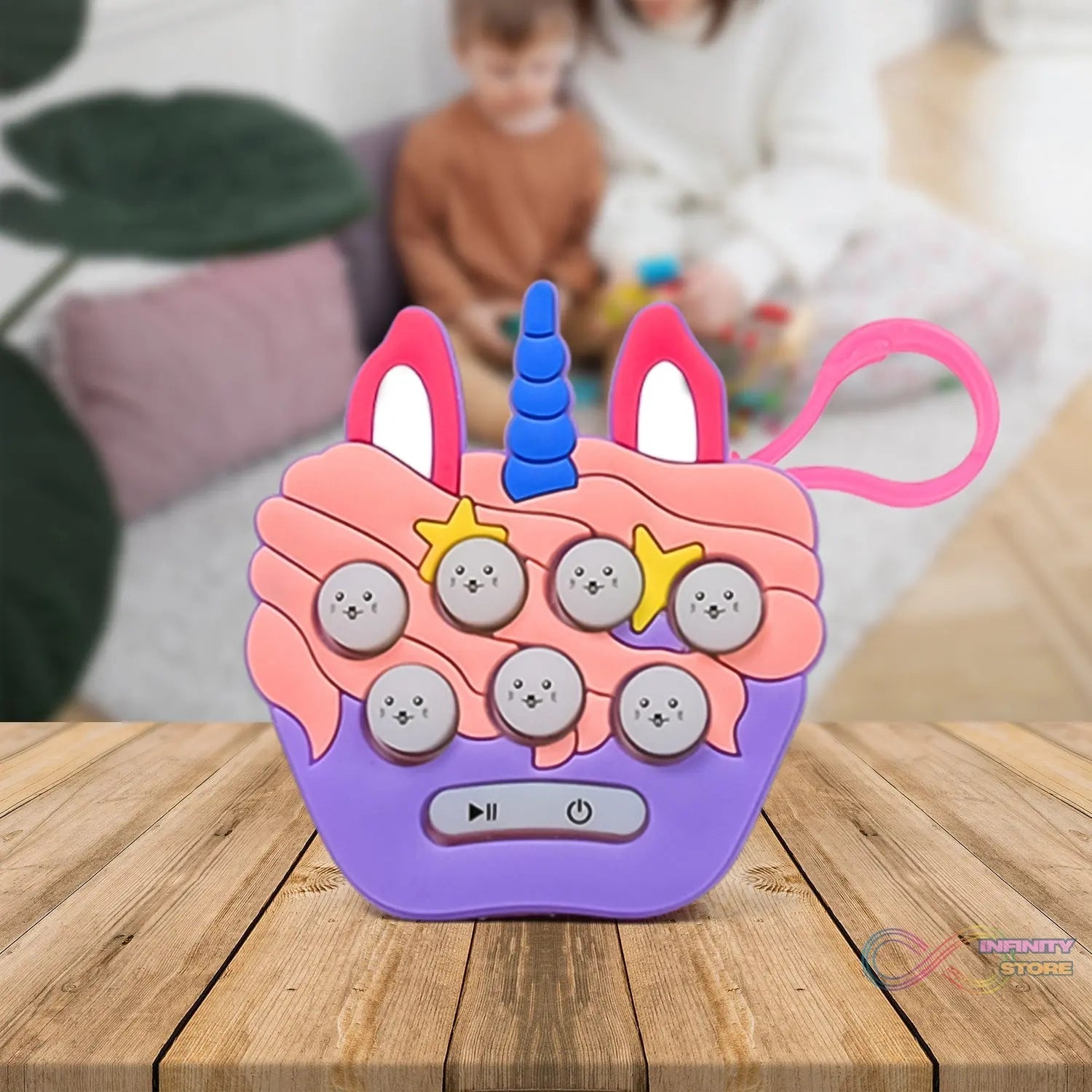 Mini Push Bubbles Game with Keychain & Music Game (1 Pc) - infinityexculsivestore.com