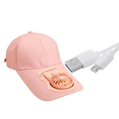 Mini Rechargeable Fan Portable Powered Hat Cap Fan - infinityexculsivestore.com
