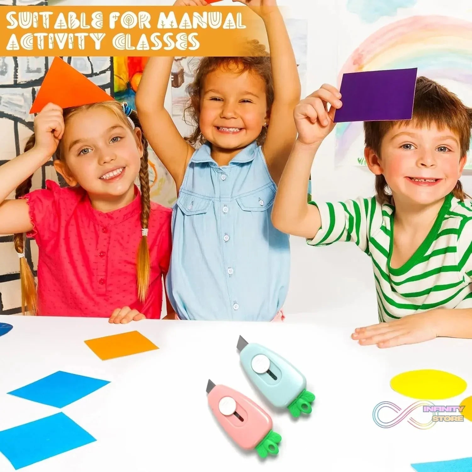 Mini Retractable Utility Knife Cute Style Box Cutter Back to School Supplies Portable Utility Pocket Knife (2 Pc) - infinityexculsivestore.com