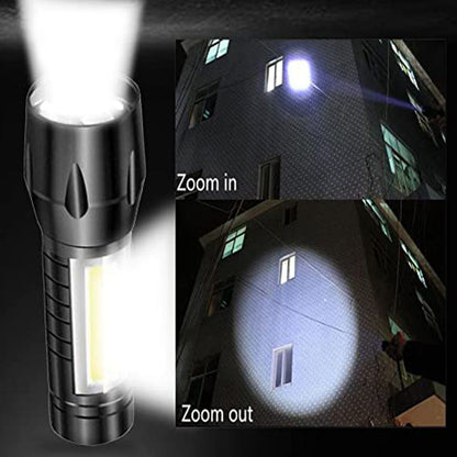 Mini Search Rechargeable LED Long Range Flashlight Emergency Light Torch - infinityexculsivestore.com