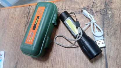 Mini Search Rechargeable LED Long Range Flashlight Emergency Light Torch - infinityexculsivestore.com