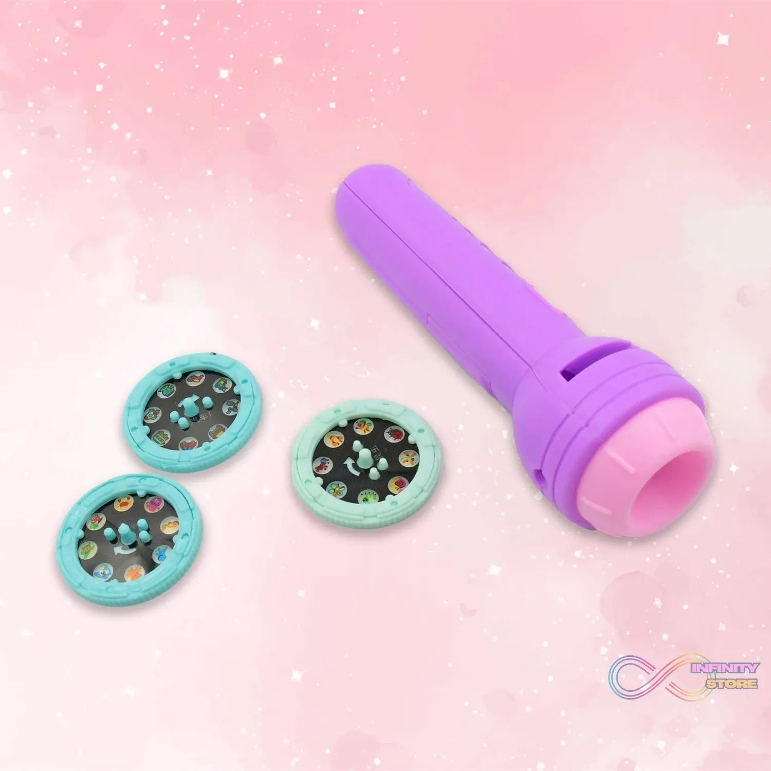 Mini Slide Projector for Kids (3 Slides): Projector Torch, Animated Patterns - infinityexculsivestore.com