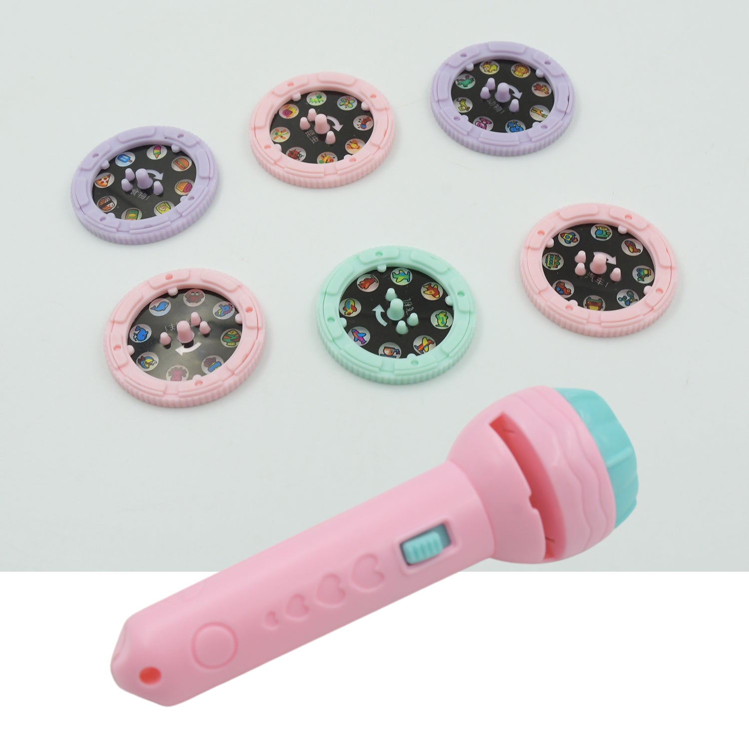 Mini Slide Projector for Kids with 6 Slide and Animated Pattern, Flashlight Torch for Kids, Projector Torch, Educational Learning Toy, Education Learning For Girls & boy - infinityexculsivestore.com