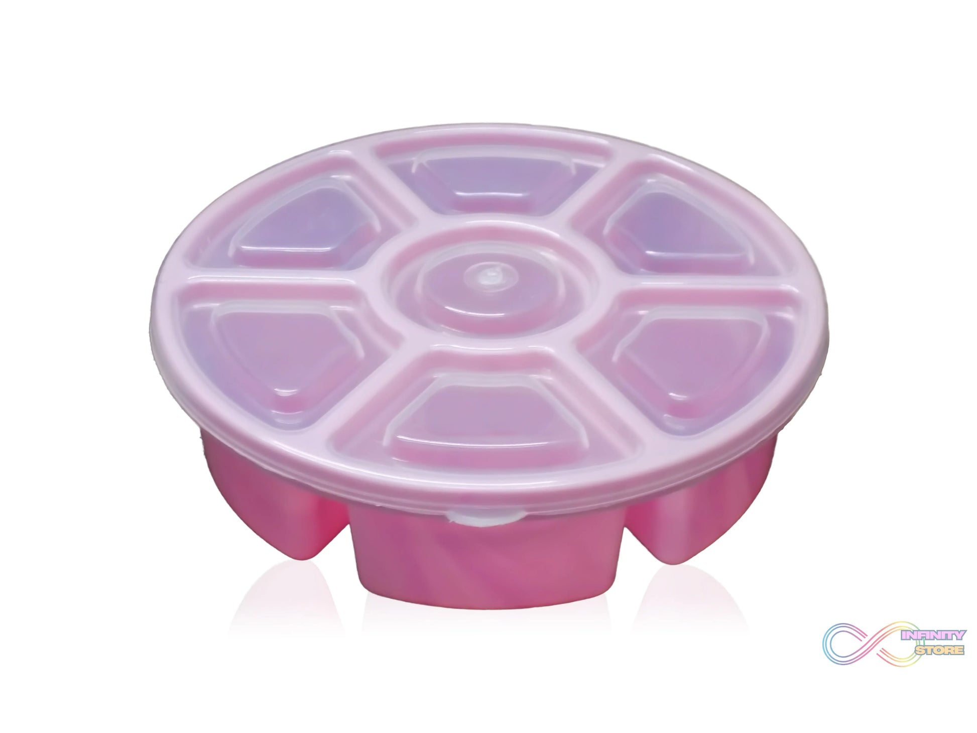 Mini spice box with 7 compartments for masala storage