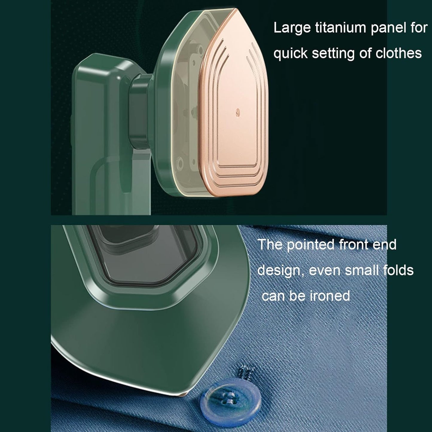 Mini Steamer & Iron: 2 - in - 1 Portable Travel Friendly - infinityexculsivestore.com