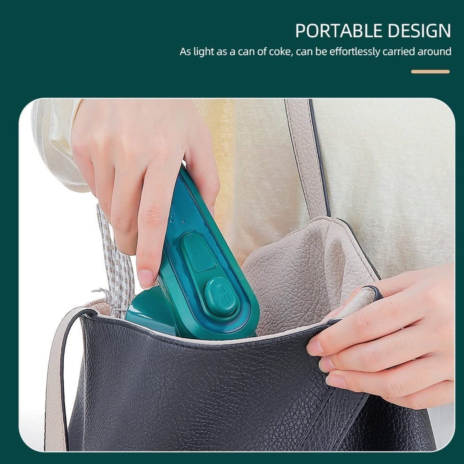 Mini Steamer & Iron: 2 - in - 1 Portable Travel Friendly - infinityexculsivestore.com