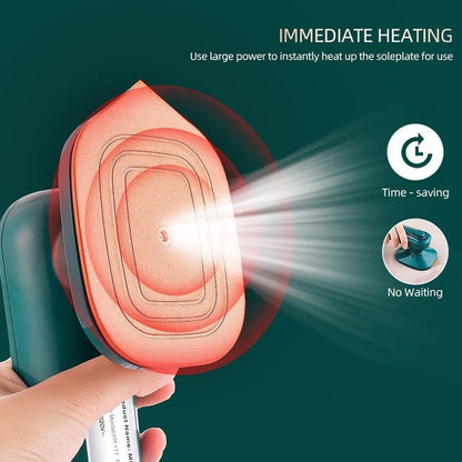 Mini Steamer & Iron: 2 - in - 1 Portable Travel Friendly - infinityexculsivestore.com