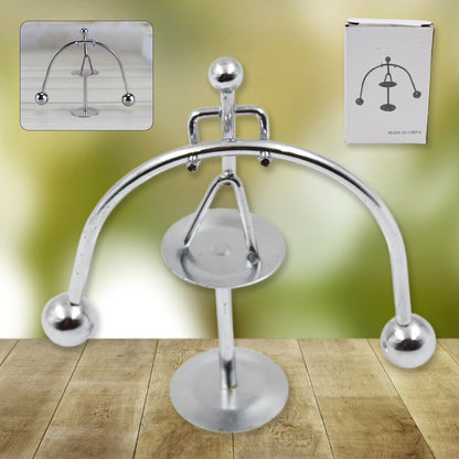 Mini Steel Balance Toy (1 Pc): Desk Decor, Perpetual Motion, Physics Toy - infinityexculsivestore.com