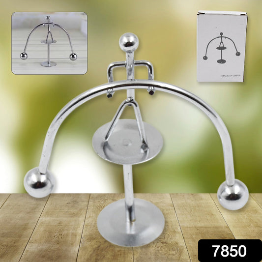 Mini Steel Balance Toy (1 Pc): Desk Decor, Perpetual Motion, Physics Toy - infinityexculsivestore.com