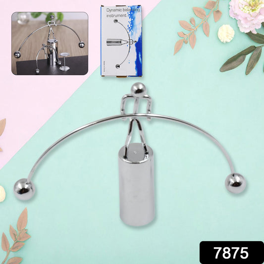 Mini Steel Balance Toy, Decoration Pendulum Newton Cradle Balance Ball Tumbler Desk Toy Metal Man Home Home Decoration Crafts - infinityexculsivestore.com