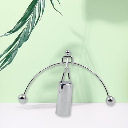 Mini Steel Balance Toy, Decoration Pendulum Newton Cradle Balance Ball Tumbler Desk Toy Metal Man Home Home Decoration Crafts - infinityexculsivestore.com