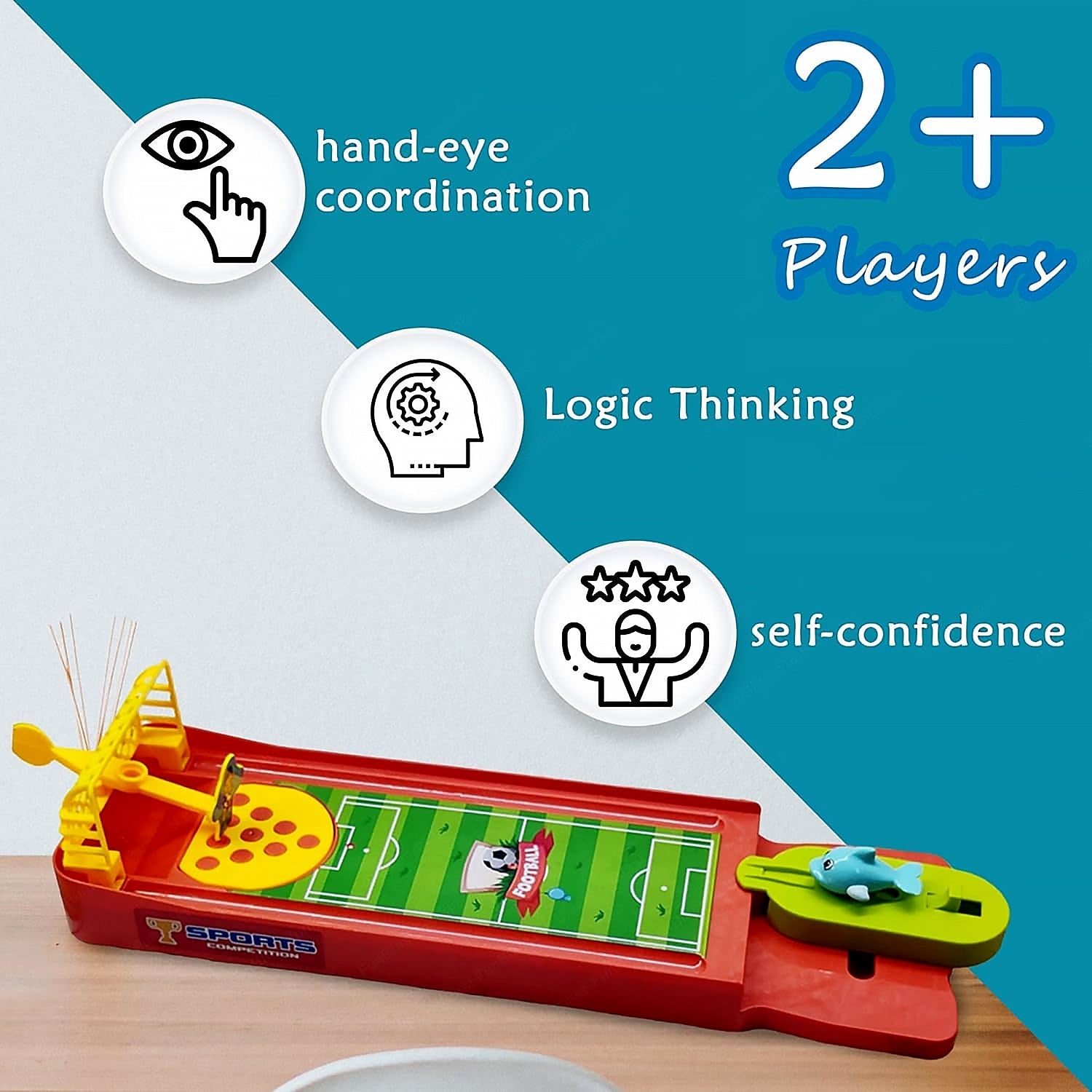 Mini Table Top Finger Football Game for Kids - Desktop Game for Kids & Adults, Fun Indoor Finger Bowling Game for Boys & Girls, Family Board Game - infinityexculsivestore.com