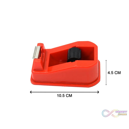 Tape dispenser for convenient cutting and dispensing.