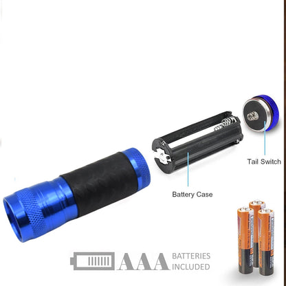 Portable Mini Torch, Super - Bright Mini 14 LED Bulb Pocket Torches - Torch Flashlight for Camping, Hiking, DIY, Travelling, Outdoors and More 3 Battery operated (Battery not included / 1 pc) - infinityexculsivestore.com