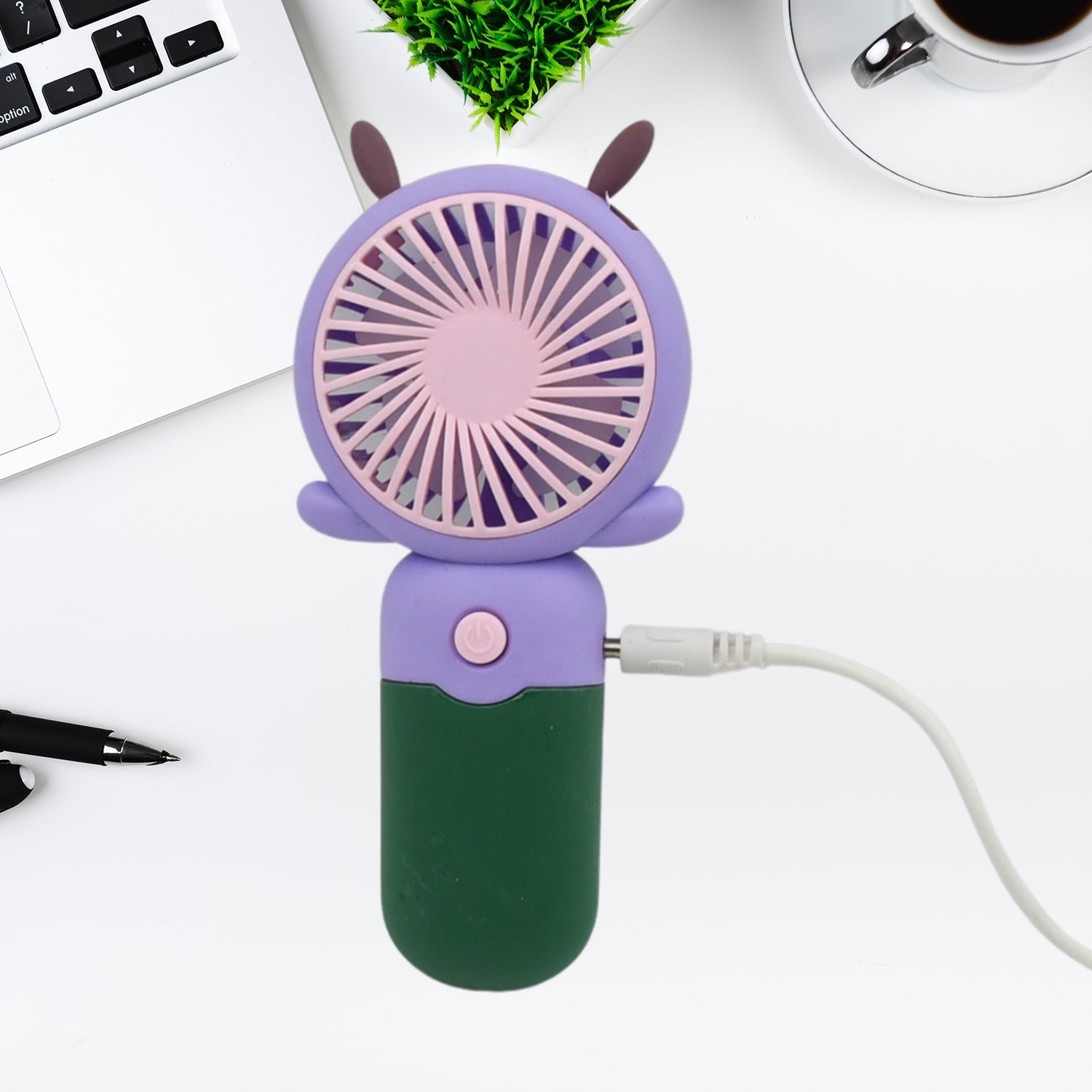 Mini USB Handheld Fan, Portable and lightweight Mini Fan for Home, Office, Travel and Outdoor Use (1 Pc) - infinityexculsivestore.com