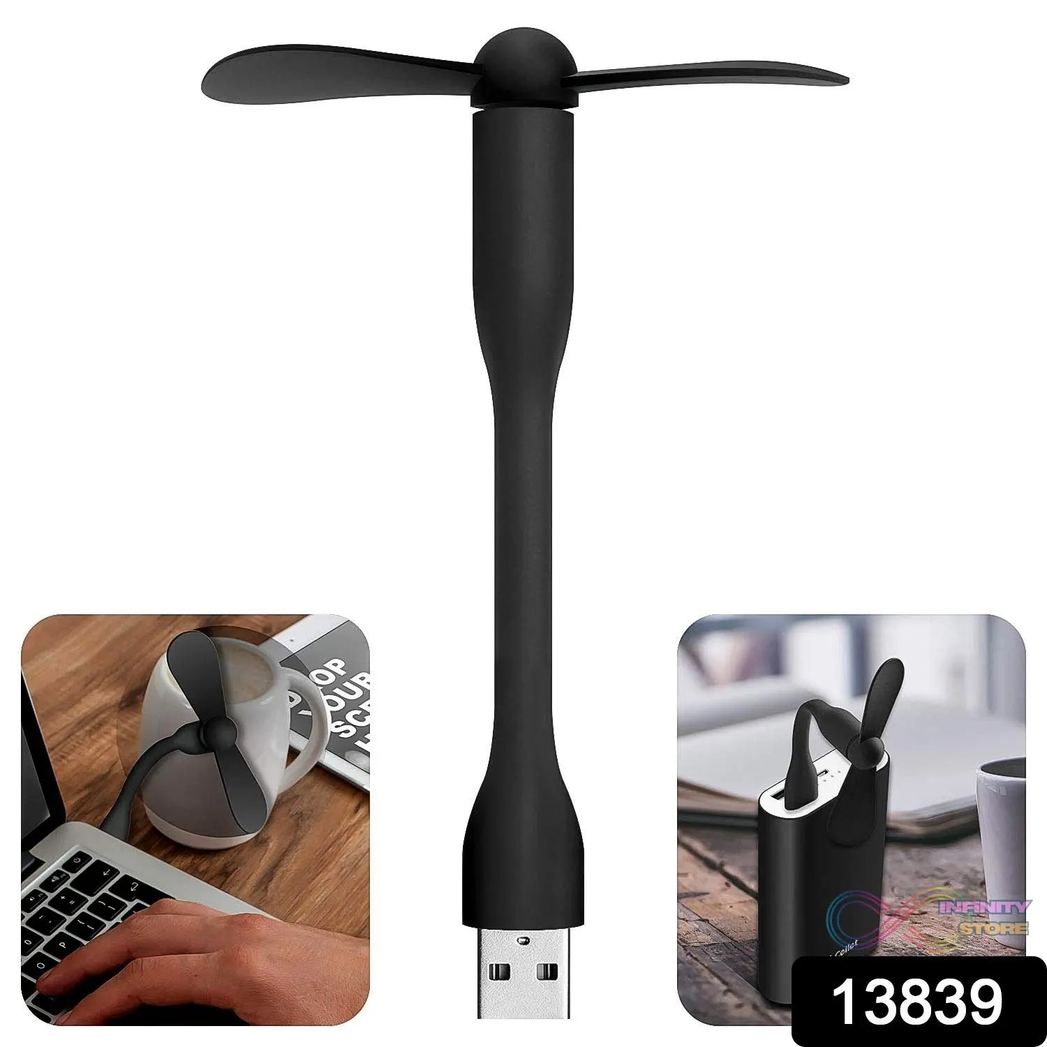 Mini USB Port Fan | Portable Mini USB Fan (1 Pc) - infinityexculsivestore.com