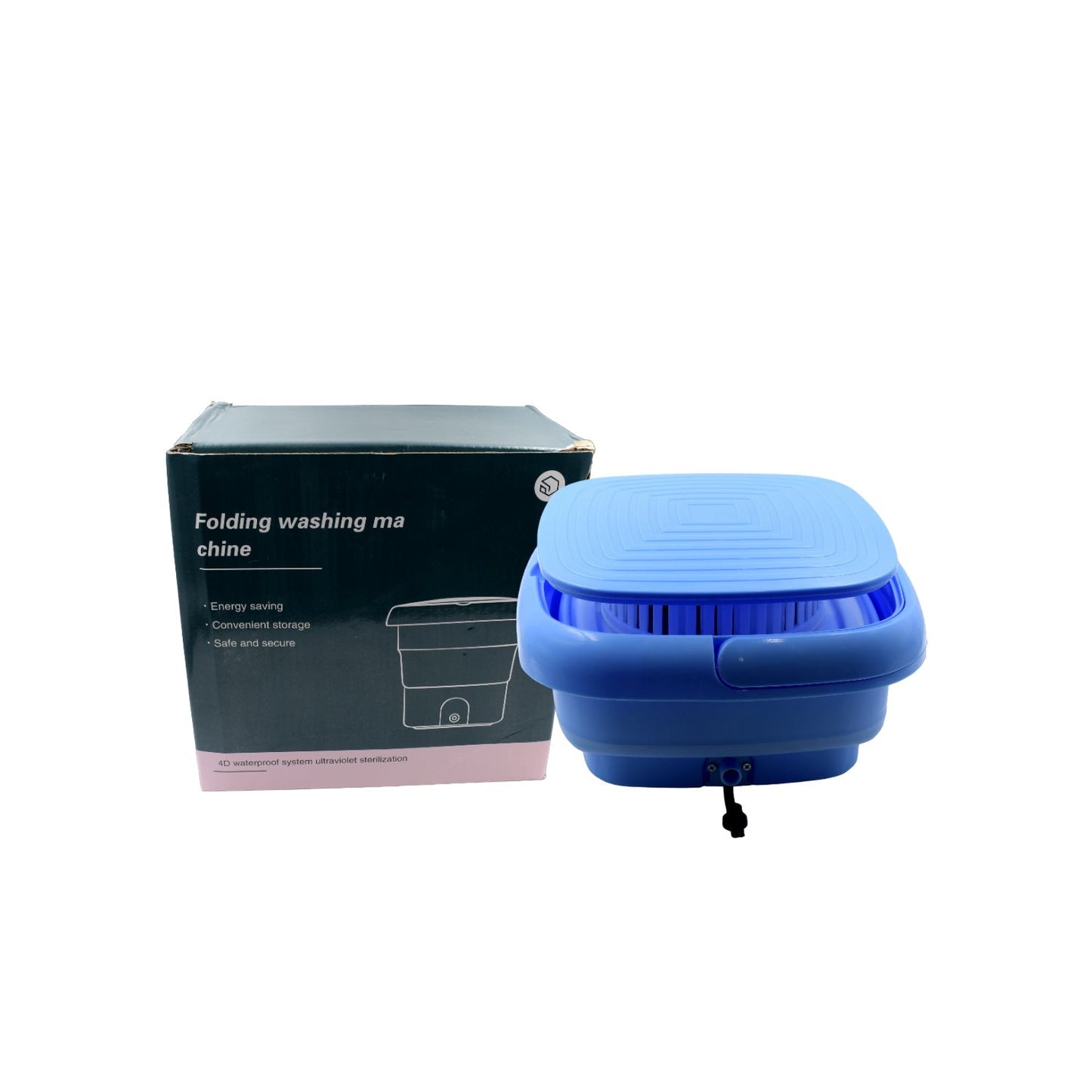 Mini Washing Machine Foldable Mini Washer with Drain Basket Portable Washing Machine Foldable for Laundry Travel Camping RV Baby Clothes - infinityexculsivestore.com