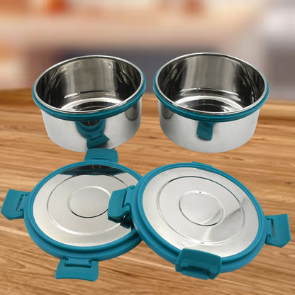 Miracle Carry Lunch Box Microwave Safe Lunch Box With Insulated Bag 2 Compartment Lunch Box (400 ML / 2 pc) - infinityexculsivestore.com